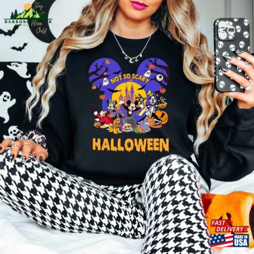 Mickey’s Not So Scary Halloween Party 2023 Sweatshirt And Minnie Shirt T-Shirt Unisex