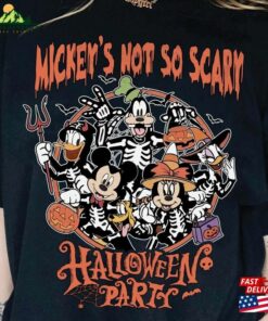 Mickey’s Not So Scary Halloween Party Shirt Disney Skeleton Unisex T-Shirt