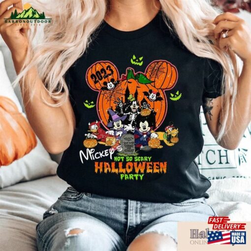 Mickey’s Not So Scary Halloween Party Shirts And Minnie Family Sweatshirt Unisex