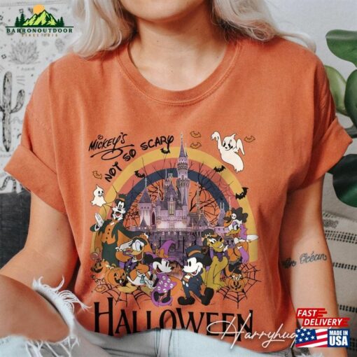 Mickey’s Not So Scary Halloween Party Shirts Disney Comfort Colors Shirt Sweatshirt Unisex