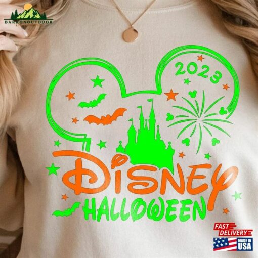 Mickeys Not So Scary Halloween Sweashirt Trick Or Treat Down Main Street Shirt Classic Unisex