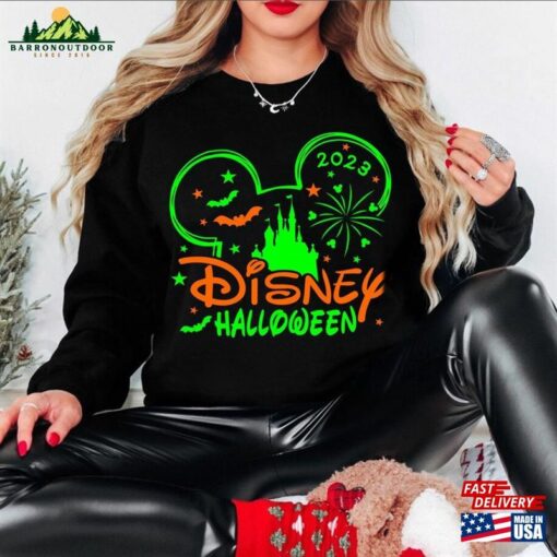 Mickeys Not So Scary Halloween Sweashirt Trick Or Treat Down Main Street Shirt Classic Unisex