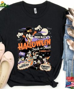 Mickey’s Trick Or Treat Candy Co Halloween Party 2023 Shirt And Friends Tee Sweatshirt Hoodie
