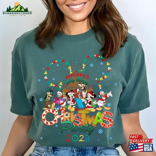 Mickey’s Very Merry Christmas Party 2023 Shirt Disney Family Matching T-Shirt Hoodie