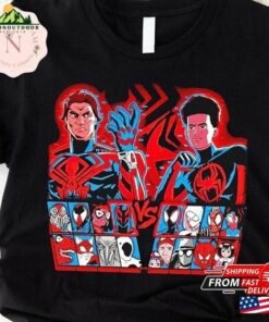 Miguel O’Hara Vs Miles Morales Shirt Spider Man T-Shirt Unisex 2 Miguel O'Hara Vs Miles Morales Shirt Spider Man T Shirt Unisex 3