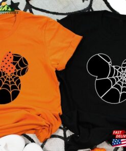 Minnie And Mickey Spider Web Shirts Halloween Matching Tee Disney Gift For Couple Classic Sweatshirt Minnie And Mickey Spider Web Shirts Halloween Matching Tee Disney Gift For Couple Classic Sweatshirt