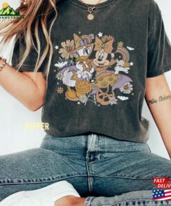 Minnie Daisy Halloween Comfort Colors Shirt With My Bestie Mickey T-Shirt Hoodie