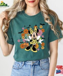 Minnie Floral Halloween Comfort Color Shirt Disney Women Girl Party Hoodie Sweatshirt Minnie Floral Halloween Comfort Color Shirt Disney Women Girl Party Hoodie Sweatshirt