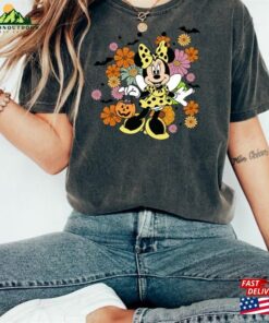 Minnie Floral Halloween Comfort Color Shirt Disney Women Girl Party Hoodie Sweatshirt 3 Minnie Floral Halloween Comfort Color Shirt Disney Women Girl Party Hoodie Sweatshirt 4