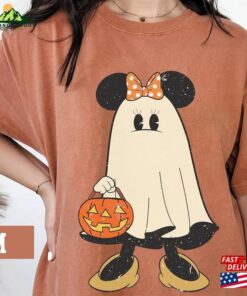 Minnie Ghost Halloween Comfort Color Shirt Retro Spooky Season Mickey Hoodie Sweatshirt Minnie Ghost Halloween Comfort Color Shirt Retro Spooky Season Mickey Hoodie Sweatshirt