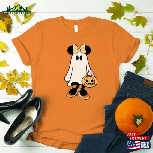 Minnie Ghost Halloween Comfort Color Shirt Retro Spooky Season T-Shirt Classic