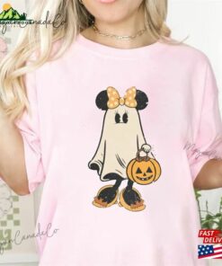 Minnie Ghost Halloween Comfort Color Shirt Vintage Spooky Season Micke Sweatshirt Hoodie