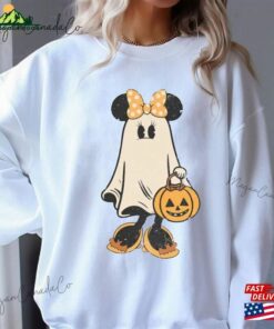 Minnie Ghost Halloween Comfort Color Shirt Vintage Spooky Season Micke Sweatshirt Hoodie 4