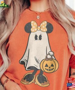 Minnie Ghost Halloween Comfort Color Shirt Vintage Spooky Season Mickey Classic Unisex Minnie Ghost Halloween Comfort Color Shirt Vintage Spooky Season Mickey Classic Unisex