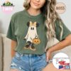 Minnie Ghost Halloween Comfort Color Shirt Vintage Spooky Season Mickey Hoodie Unisex