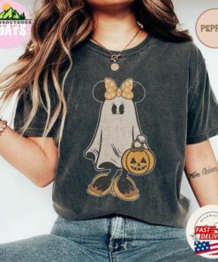 Minnie Ghost Halloween Comfort Color Shirt Vintage Spooky Season Mickey T-Shirt Classic