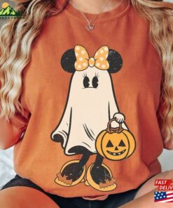 Minnie Ghost Halloween Comfort Color Shirt Vintage Spooky Season Mickey Unisex Sweatshirt Minnie Ghost Halloween Comfort Color Shirt Vintage Spooky Season Mickey Unisex Sweatshirt