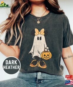 Minnie Ghost Halloween Comfort Color Shirt Vintage Spooky Season Mickey Unisex Sweatshirt