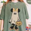 Minnie Ghost Halloween Comfort Color Shirt Vintage Spooky Season Sweatshirt Mickey Hoodie Classic