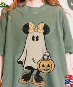 Minnie Ghost Halloween Comfort Color Shirt Vintage Spooky Season Sweatshirt Mickey Hoodie Classic Minnie Ghost Halloween Comfort Color Shirt Vintage Spooky Season Sweatshirt Mickey Hoodie Classic
