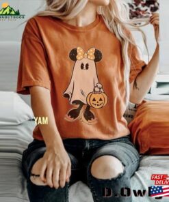 Minnie Ghost Halloween Comfort Color Shirt Vintage Spooky Season Sweatshirt Mickey Hoodie Classic 3