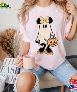 Minnie Ghost Halloween Comfort Colors Shirt Retro Spooky Season Disney Matching Unisex Classic