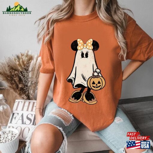 Minnie Ghost Halloween Comfort Colors Shirt Retro Spooky Season Mickey Classic T-Shirt