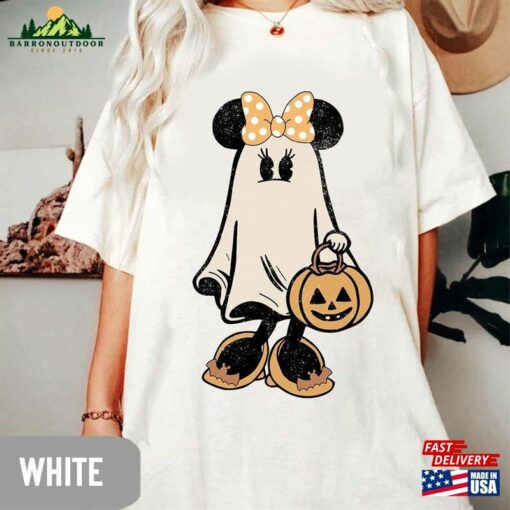 Minnie Ghost Halloween Comfort Colors Shirt Retro Spooky Season Mickey Classic T-Shirt