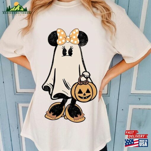 Minnie Ghost Halloween Comfort Colors Shirt Retro Spooky Season Mickey Classic T-Shirt