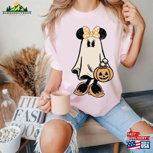 Minnie Ghost Halloween Comfort Colors Shirt Retro Spooky Season Mickey Classic T-Shirt