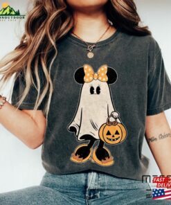 Minnie Ghost Halloween Comfort Colors Shirt Retro Spooky Season Mickey T-Shirt Sweatshirt