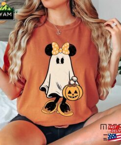 Minnie Ghost Halloween Comfort Colors Shirt Retro Spooky Season Mickey T Shirt Sweatshirt 4