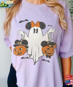 Minnie Ghost Halloween Comfort Colors Shirt Vintage Disney Pumpkin Unisex Sweatshirt Minnie Ghost Halloween Comfort Colors Shirt Vintage Disney Pumpkin Unisex Sweatshirt