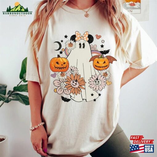 Minnie Ghost Spooky Season Comfort Colors® Shirt Boo Halloween Pumpkin Sweatshirt Classic