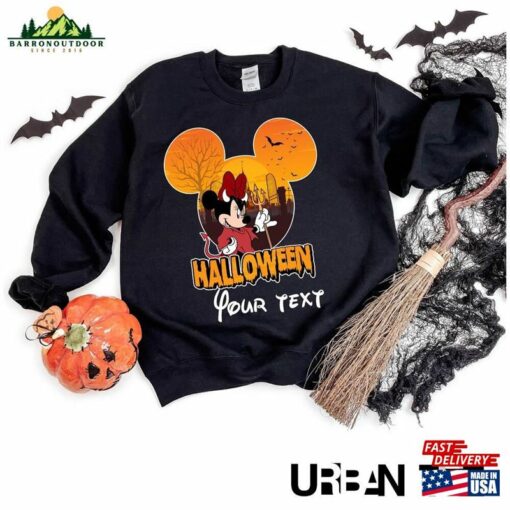 Minnie Shirt Personalized Disney Halloween 2023 Costum Hoodie Unisex