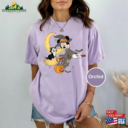 Minnie Witch Halloween Comfort Color Shirt Disney Party Witches Hoodie Classic