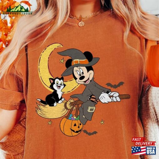 Minnie Witch Halloween Comfort Color Shirt Disney Party Witches Hoodie Classic