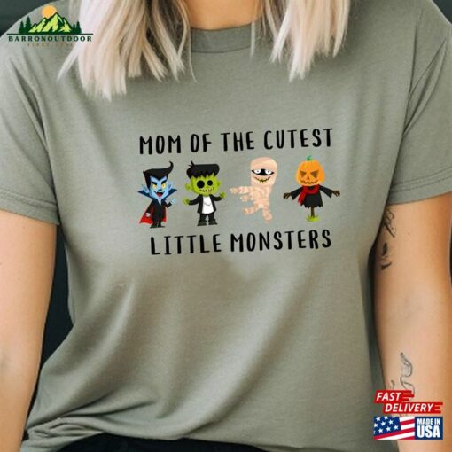 Mom Halloween Tee Shirt Monster Cuteness Crewneck Hoodie Unisex