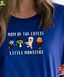 Mom Halloween Tee Shirt Monster Cuteness Crewneck Hoodie Unisex