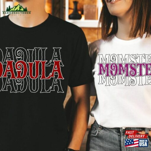 Momster And Dadcula Matching Halloween Shirts Couples Shirt Unisex Classic