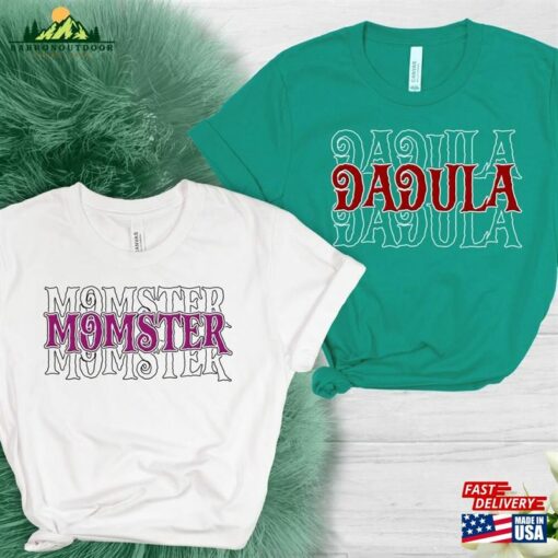 Momster And Dadcula Matching Halloween Shirts Couples Shirt Unisex Classic