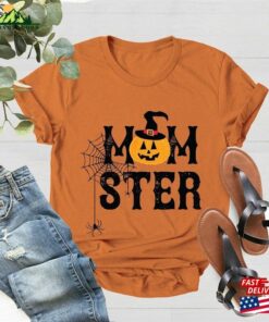 Momster Shirt Mom Halloween Pumpkin Print Unisex Hoodie Momster Shirt Mom Halloween Pumpkin Print Unisex Hoodie