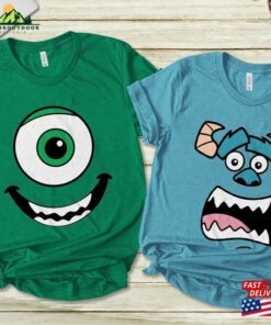 Monsters Inc Costume Face Shirts Sully Mike Roz Celia Randall ! All Sizes Infant 5Xl Halloween University Kbse02 Classic Sweatshirt