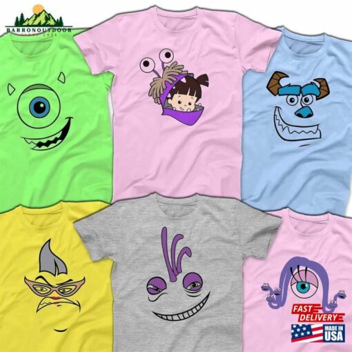 Monsters University Mike Sulley Boo Roz Randall Celia Shirt Classic Sweatshirt