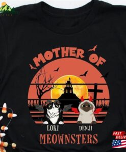 Mother Of Meownsters Halloween Custom Shirt Personalized Gift For Cat Lovers Sweatshirt T-Shirt Mother Of Meownsters Halloween Custom Shirt Personalized Gift For Cat Lovers Sweatshirt T-Shirt