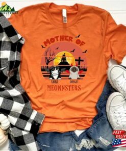 Mother Of Meownsters Halloween Custom Shirt Personalized Gift For Cat Lovers Sweatshirt T-Shirt 3 Mother Of Meownsters Halloween Custom Shirt Personalized Gift For Cat Lovers Sweatshirt T Shirt 4