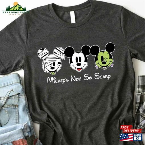 Mouse Halloween Faces Shirt Funny Disney T-Shirt Boys Tees Unisex Hoodie