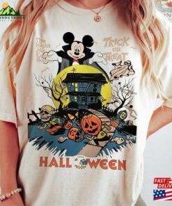 Mouse Vampire Halloween 2023 T-Shirt The Night He Come Home Shirt Trick Or Treat Party Classic