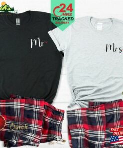 Mr And Mrs Shirt Wifey Hubby Just Married Sweatshirt Classic