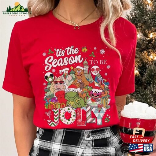 Muppet Show Tis The Season To Be Jolly Png Christmas Carol Kermit Gonzo Aninal Mickey Hoodie Classic